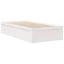 Estructura de cama madera maciza de pino blanco 90x200 cm de vidaXL, Camas y somieres - Ref: Foro24-846832, Precio: 155,57 €,...