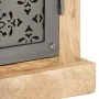 Aparador con puertas de acero madera mango macizo 60x35x75 cm de vidaXL, Aparadores - Ref: Foro24-289094, Precio: 312,99 €, D...