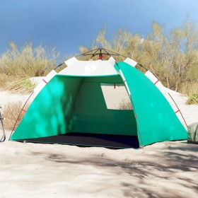 Tienda de playa 2 personas impermeable apertura rápida verde de vidaXL, Tiendas de campaña - Ref: Foro24-4005297, Precio: 60,...