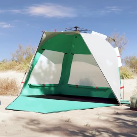 Tienda de playa 3 personas impermeable apertura rápida verde de vidaXL, Tiendas de campaña - Ref: Foro24-4005312, Precio: 81,...