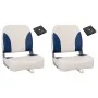 4 Klappstühle für Boot mit weißem und blauem Kissen. von vidaXL, Teile für Segelboote - Ref: Foro24-272242, Preis: 138,75 €, ...