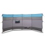 Cortaviento de camping impermeable azul 366x152x152 cm de vidaXL, Paravientos - Ref: Foro24-94741, Precio: 40,26 €, Descuento: %