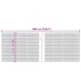 Valla de jardín de caña 600x80 cm de vidaXL, Paneles de vallas - Ref: Foro24-365758, Precio: 43,95 €, Descuento: %