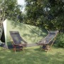 Sillas de camping plegables 2 uds tela Oxford y aluminio negro de vidaXL, Mobiliario de camping - Ref: Foro24-366545, Precio:...