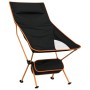 Sillas de camping plegables 2 uds tela Oxford y aluminio negro de vidaXL, Mobiliario de camping - Ref: Foro24-366545, Precio:...