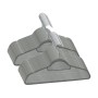 Juego de perchas de ropa 50 uds antideslizantes terciopelo gris de vidaXL, Perchas - Ref: Foro24-289918, Precio: 34,12 €, Des...