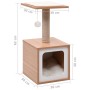 Rascador para gatos con alfombra rascadora de sisal 62 cm de vidaXL, Mobiliario para gatos - Ref: Foro24-170931, Precio: 58,0...