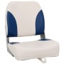 Set asientos plegables para barco 2 uds con cojín blanco y azul de vidaXL, Veleros - Ref: Foro24-272239, Precio: 69,61 €, Des...