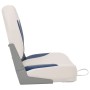 Set asientos plegables para barco 2 uds con cojín blanco y azul de vidaXL, Veleros - Ref: Foro24-272239, Precio: 69,61 €, Des...
