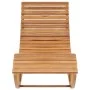 Tumbona mecedora con cojín madera maciza de teca de vidaXL, Tumbonas - Ref: Foro24-3063336, Precio: 350,75 €, Descuento: %
