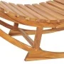 Tumbona mecedora con cojín madera maciza de teca de vidaXL, Tumbonas - Ref: Foro24-3063336, Precio: 350,75 €, Descuento: %