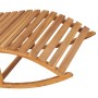 Tumbona mecedora con cojín madera maciza de teca de vidaXL, Tumbonas - Ref: Foro24-3063336, Precio: 341,99 €, Descuento: %