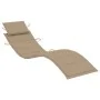 Tumbona mecedora con cojín madera maciza de teca de vidaXL, Tumbonas - Ref: Foro24-3063336, Precio: 350,75 €, Descuento: %