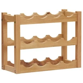 Botellero para 12 botellas madera maciza de roble 47x21x36 cm de vidaXL, Botelleros - Ref: Foro24-289202, Precio: 31,69 €, De...