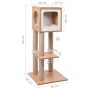Rascador para gatos con alfombra rascadora de sisal 90 cm de vidaXL, Mobiliario para gatos - Ref: Foro24-170927, Precio: 107,...