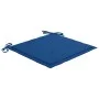 Sillas de jardín 2 uds con cojines azul real madera de teca de vidaXL, Sillas de jardín - Ref: Foro24-3062218, Precio: 254,92...