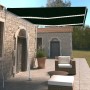 Toldo retráctil manual con LED antracita 350x250 cm de vidaXL, Toldos - Ref: Foro24-3069524, Precio: 382,95 €, Descuento: %