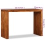 Mesa consola Madera sólida con acabado miel 110x40x76 cm en Mesas auxiliares | Comprar online en Foru.es