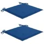 Set de bistró 3 pzas con cojines azul real madera maciza teca de vidaXL, Conjuntos de jardín - Ref: Foro24-3063235, Precio: 1...