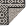 Alfombra de exterior de tejido plano rayas negras 200x280 cm de vidaXL, Alfombras - Ref: Foro24-340854, Precio: 100,96 €, Des...