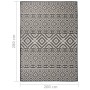 Alfombra de exterior de tejido plano rayas negras 200x280 cm de vidaXL, Alfombras - Ref: Foro24-340854, Precio: 100,96 €, Des...