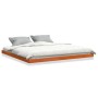 Estructura de cama madera maciza pino marrón cera 120x200 cm de vidaXL, Camas y somieres - Ref: Foro24-847146, Precio: 137,48...