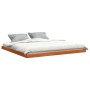 Estructura de cama madera maciza pino marrón cera 120x200 cm de vidaXL, Camas y somieres - Ref: Foro24-847146, Precio: 137,48...