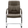 Silla de oficina voladiza de tela gris taupe de vidaXL, Sillas de oficina - Ref: Foro24-289340, Precio: 112,34 €, Descuento: %