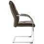 Silla de oficina voladiza de tela gris taupe de vidaXL, Sillas de oficina - Ref: Foro24-289340, Precio: 112,34 €, Descuento: %