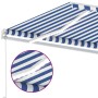 Toldo retráctil manual con LED azul y blanco 350x250 cm de vidaXL, Toldos - Ref: Foro24-3069521, Precio: 390,85 €, Descuento: %