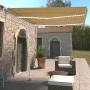 Toldo retráctil manual con LED amarillo y blanco 350x250 cm de vidaXL, Toldos - Ref: Foro24-3069523, Precio: 370,31 €, Descue...