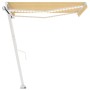 Toldo retráctil manual con LED amarillo y blanco 350x250 cm de vidaXL, Toldos - Ref: Foro24-3069523, Precio: 376,15 €, Descue...