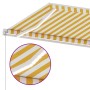 Toldo retráctil manual con LED amarillo y blanco 350x250 cm de vidaXL, Toldos - Ref: Foro24-3069523, Precio: 376,15 €, Descue...