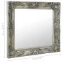 Espejo de pared estilo barroco plateado 50x50 cm de vidaXL, Espejos - Ref: Foro24-320314, Precio: 47,01 €, Descuento: %