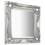 Espejo de pared estilo barroco plateado 40x40 cm de vidaXL, Espejos - Ref: Foro24-320306, Precio: 37,80 €, Descuento: %