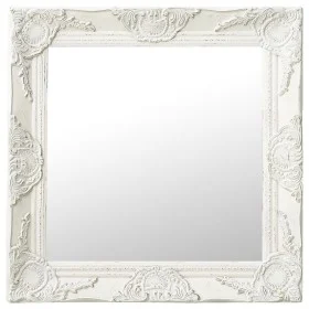 Espejo de pared estilo barroco blanco 50x50 cm de vidaXL, Espejos - Ref: Foro24-320312, Precio: 37,76 €, Descuento: %