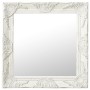 Espejo de pared estilo barroco blanco 50x50 cm de vidaXL, Espejos - Ref: Foro24-320312, Precio: 37,34 €, Descuento: %