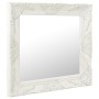 Espejo de pared estilo barroco blanco 50x50 cm de vidaXL, Espejos - Ref: Foro24-320312, Precio: 37,34 €, Descuento: %