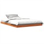 Estructura de cama madera maciza pino marrón cera 140x190 cm de vidaXL, Camas y somieres - Ref: Foro24-847154, Precio: 86,95 ...