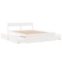 Estructura de cama con cajones madera de pino blanca 150x200cm de vidaXL, Camas y somieres - Ref: Foro24-3282346, Precio: 331...