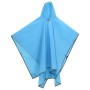 Poncho de lluvia con capucha diseño 2 en 1 azul 223x145 cm de vidaXL, Camping y senderismo - Ref: Foro24-4004198, Precio: 17,...
