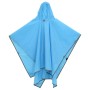 Poncho de lluvia con capucha diseño 2 en 1 azul 223x145 cm de vidaXL, Camping y senderismo - Ref: Foro24-4004198, Precio: 17,...