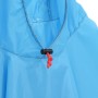 Poncho de lluvia con capucha diseño 2 en 1 azul 223x145 cm de vidaXL, Camping y senderismo - Ref: Foro24-4004198, Precio: 17,...
