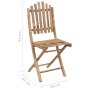 Sillas de jardín plegables 2 unidades bambú con cojines de vidaXL, Sillas de jardín - Ref: Foro24-3063997, Precio: 117,45 €, ...