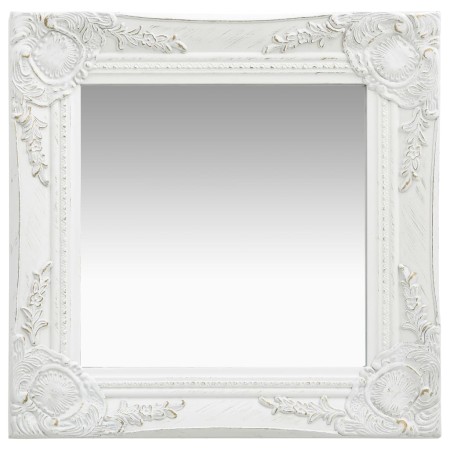 Espejo de pared estilo barroco blanco 40x40 cm de vidaXL, Espejos - Ref: Foro24-320304, Precio: 41,03 €, Descuento: %