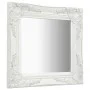 Espejo de pared estilo barroco blanco 40x40 cm de vidaXL, Espejos - Ref: Foro24-320304, Precio: 40,17 €, Descuento: %