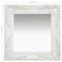 Espejo de pared estilo barroco blanco 40x40 cm de vidaXL, Espejos - Ref: Foro24-320304, Precio: 40,17 €, Descuento: %