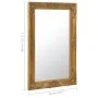 Espejo de pared estilo barroco dorado 50x80 cm de vidaXL, Espejos - Ref: Foro24-320321, Precio: 66,67 €, Descuento: %