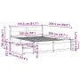 Estructura cama con cajones madera pino marrón cera 150x200 cm de vidaXL, Camas y somieres - Ref: Foro24-3282347, Precio: 289...