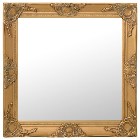 Espejo de pared estilo barroco dorado 60x60 cm de vidaXL, Espejos - Ref: Foro24-320333, Precio: 60,50 €, Descuento: %